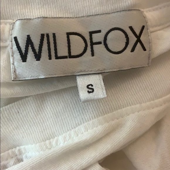 Wildfox White V-Neck Tee With Pink Bow - Picture 2 of 6